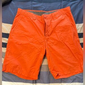 Columbia Men's Bright Orange Flat-Front Shorts